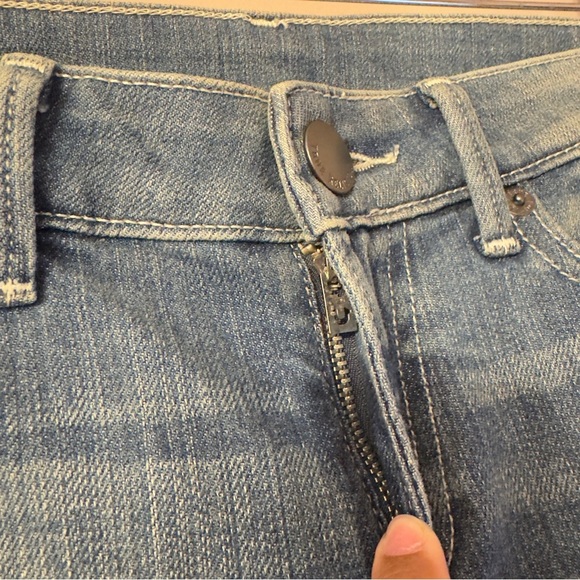 True Religion Starr Cropped Straight Pants Blue Women Size 25 - Picture 6 of 10